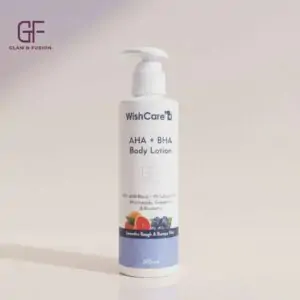 Wishcare AHA BHA Body Lotion with Niacinamide, Grapefruit & Blueberry for Smooths Rough & Bumpy Skin 200ml