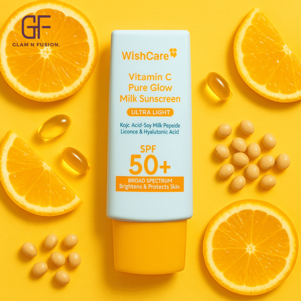 Wishcare Vitamin C Pure Glow Milk Sunscreen Ultra Light SPF 50+ PA++++