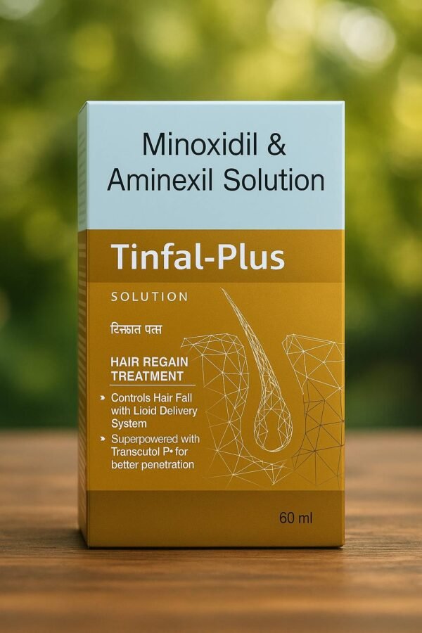 Tinfal Plus Minoxidil 5% & Aminexil Topical Solution