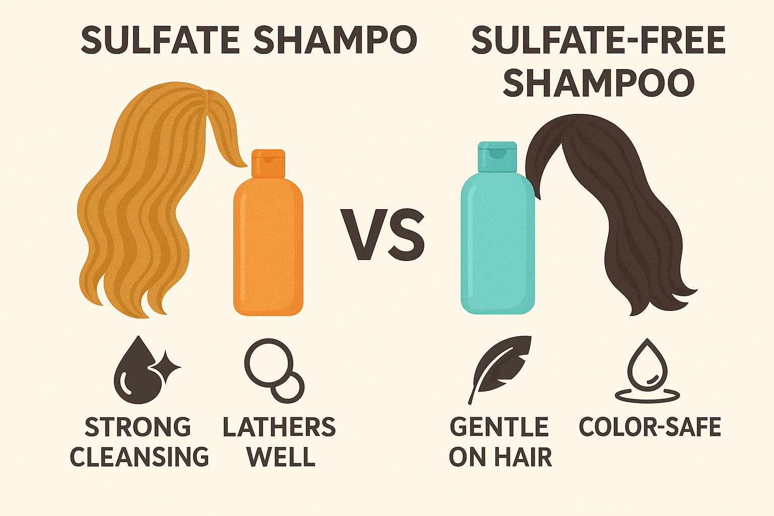 Sulfare vs Sulfate Free Shampoo