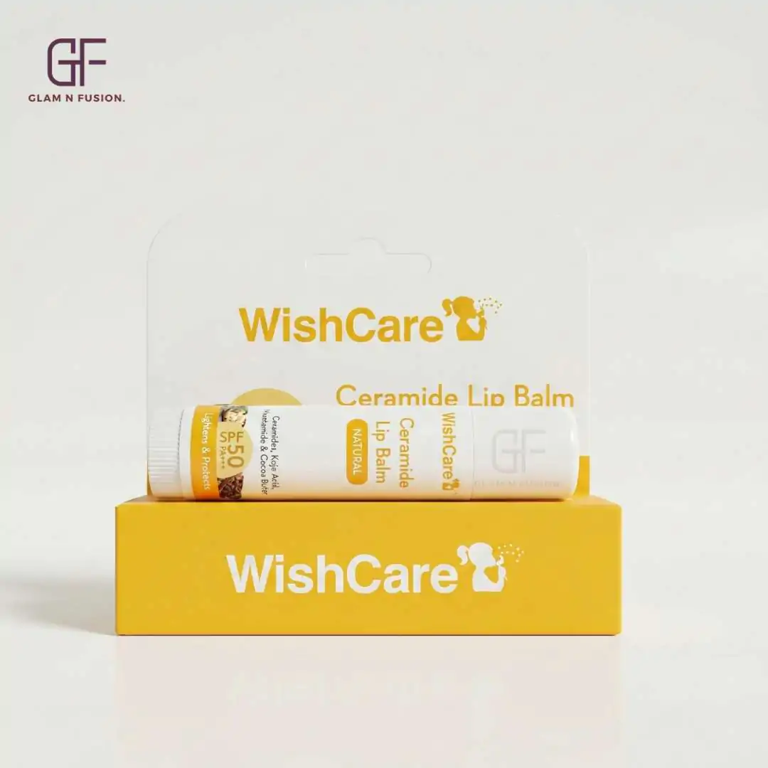 WishCare Ceramide Lip Balm with SPF 50 PA+++ (Natural) 5g