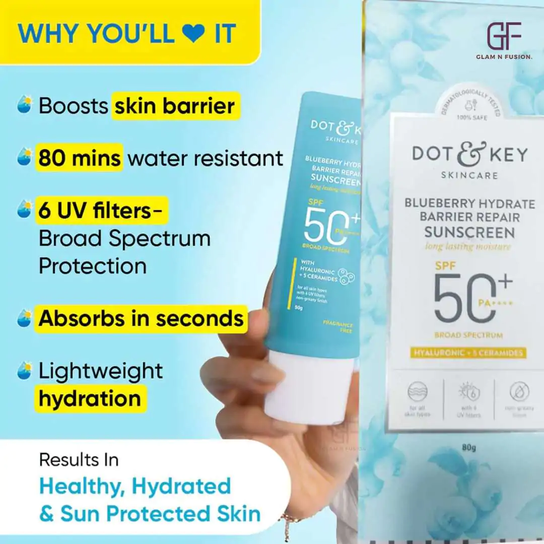 DOT & KEY Blueberry Hydrate Barrier Repair Sunscreen Spf 50+ 50g