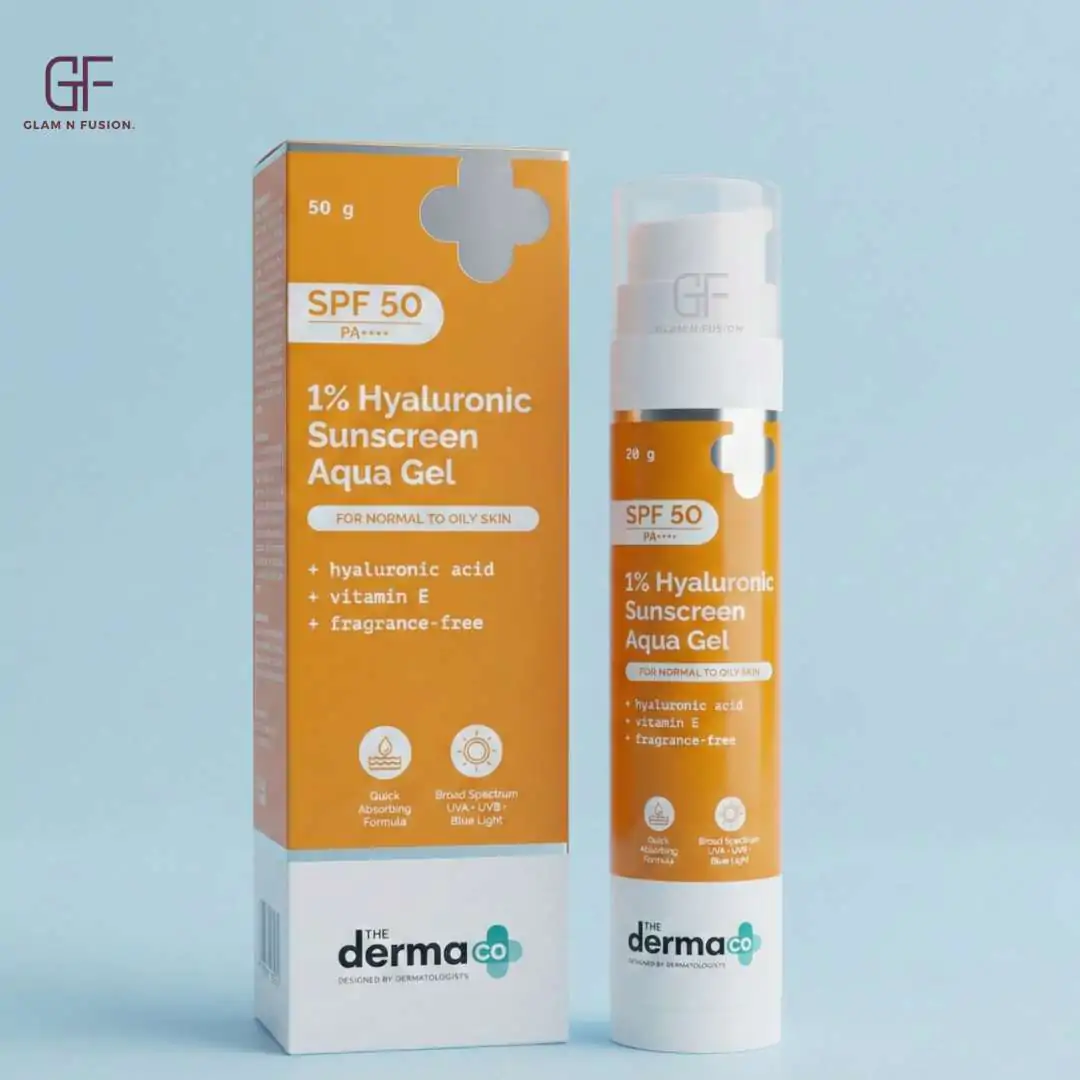 The Derma Co 1% Hyaluronic Sunscreen SPF50 PA++++ for Normal to Oily Skin - 50g