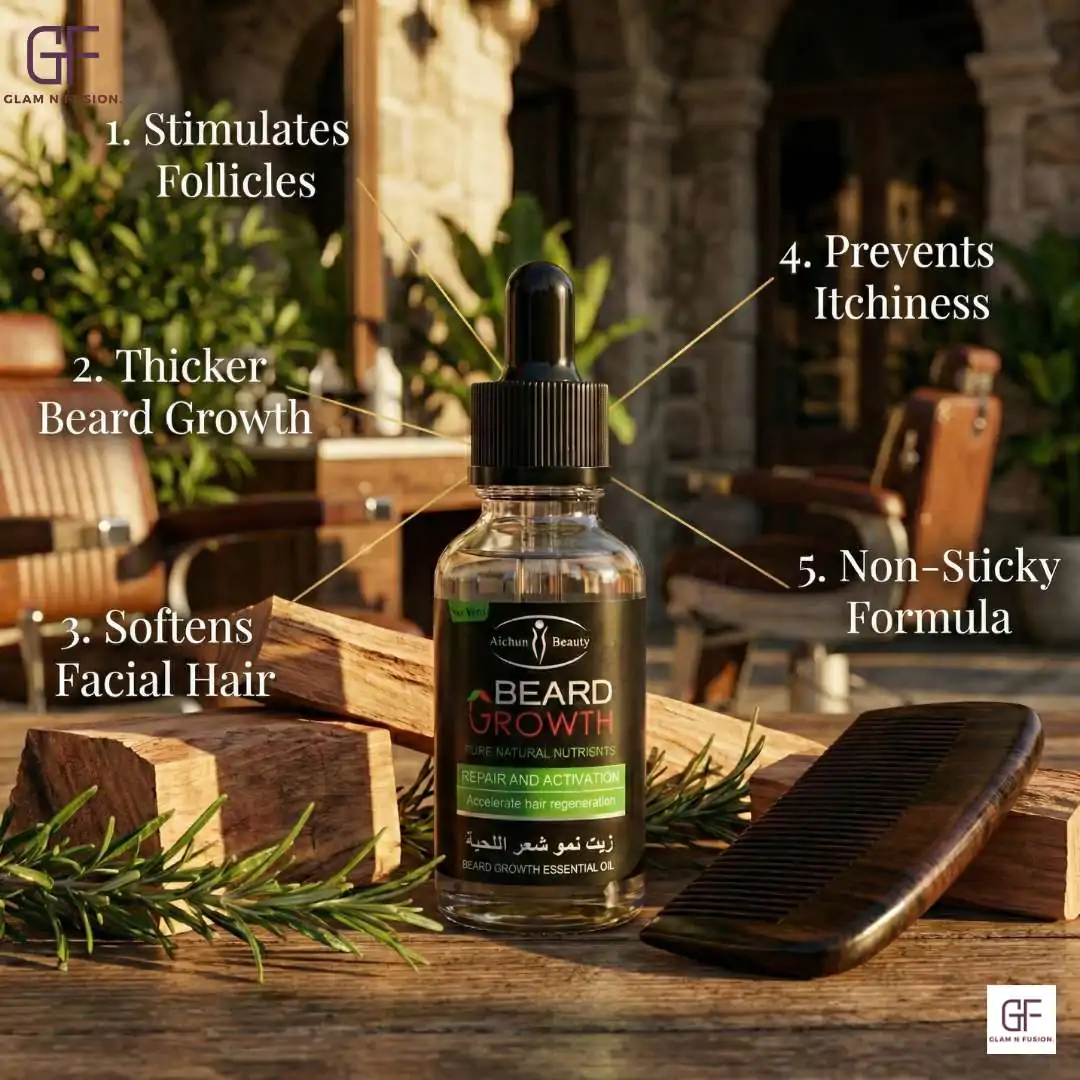 Aichun Beauty Beard Growth Solution Oil for Men 30ml