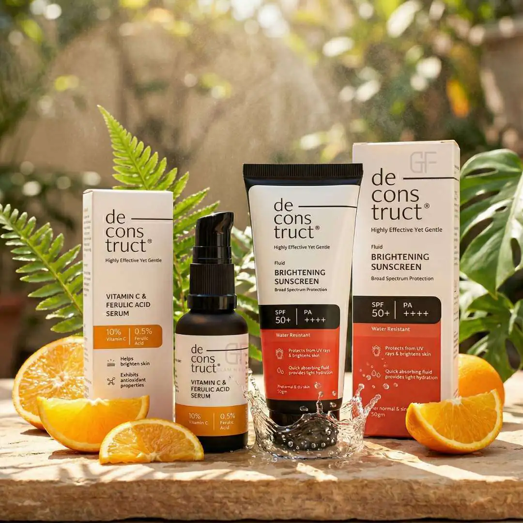 Deconstruct Fluid Glow & Shield Duo Combo - Brightening & Fluid Sunscreen