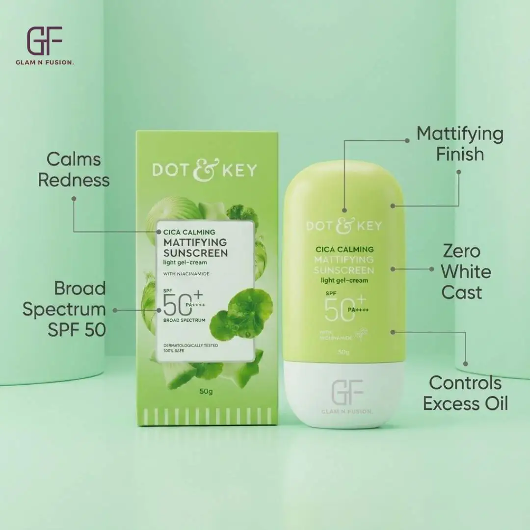 Dot & Key CICA Calming Mattifying Sunscreen SPF 50 PA++++ 50gm