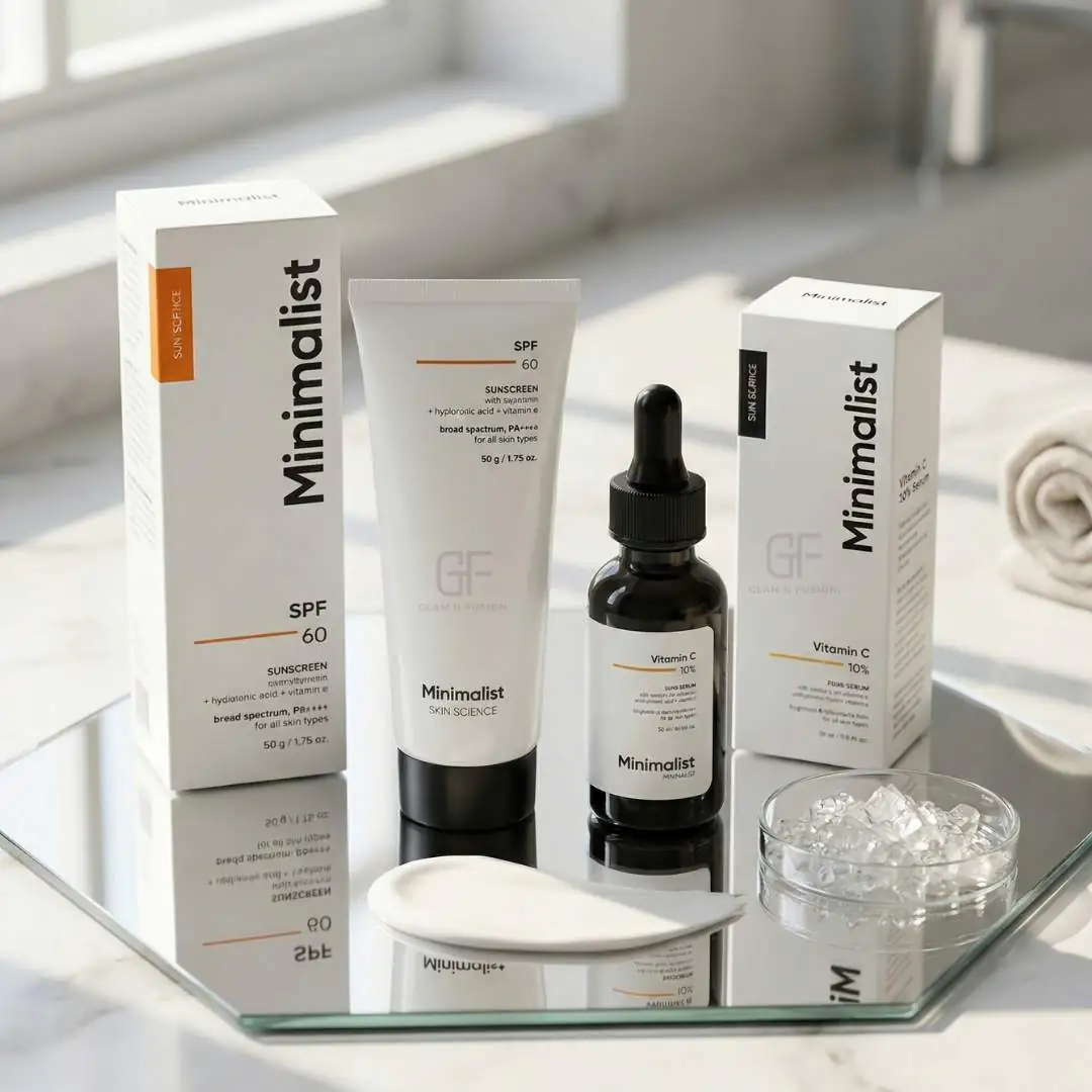Minimalist Sun-Defense & Glow Duo Combo - Vitamin C & SPF 60