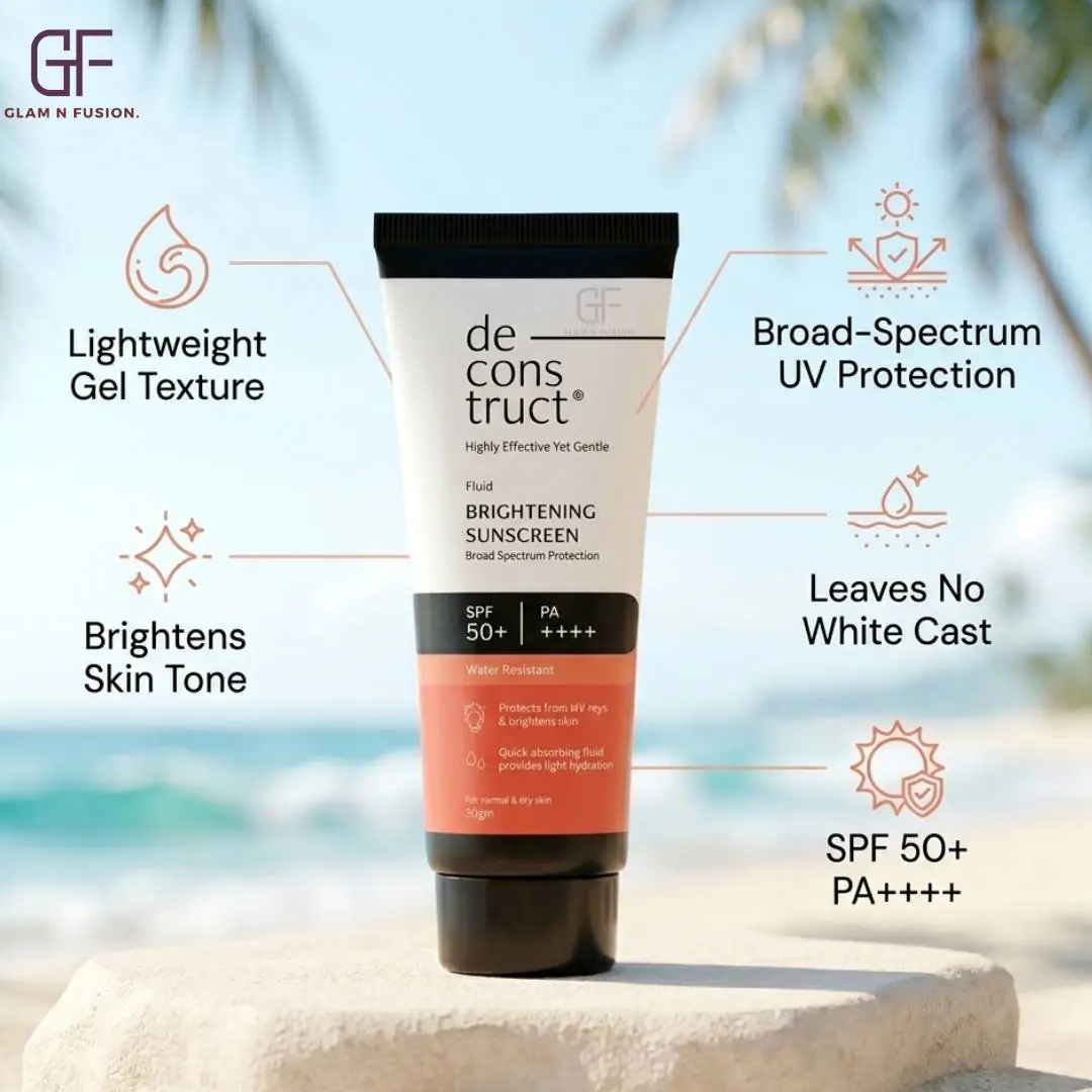 Deconstruct Fluid Brightening Sunscreen with spf 50+ 50g