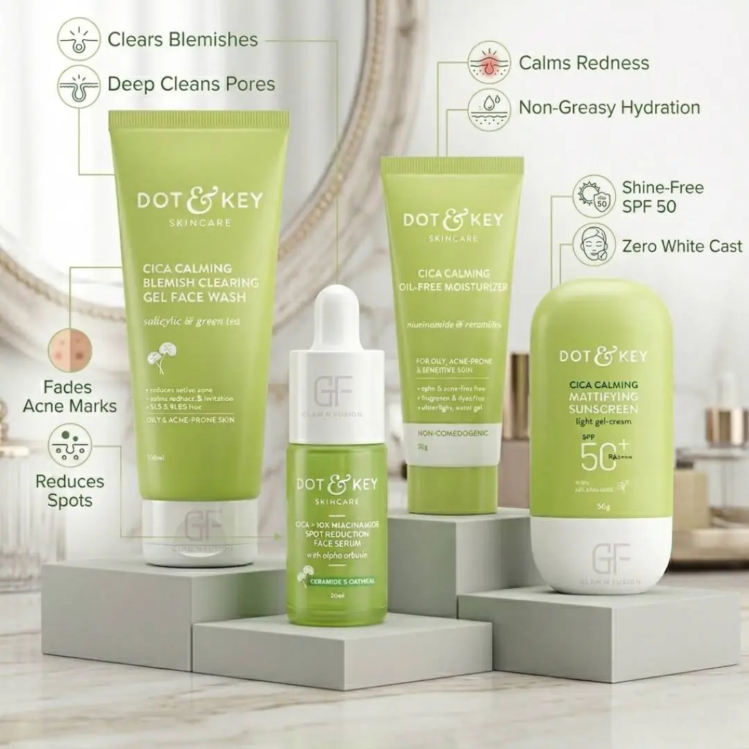 Dot & Key Cica Oily Skin Acne Clearing & Spot Reduction Combo (1)